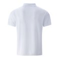 thumbnail image 4 of pstuiky camiseta de hombre, Blusa/camisa informal de cuello redondo y botones de color liso para hombre, de moda de verano camisas casuales para hombre xxxl, 4 of 6