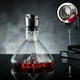 thumbnail image 1 of Decantador de vino Iceberg con filtro de acero inoxidable - Aireador y dispensador de vino tinto en cristal - Aireación de 12 canales para vertido libre de sedimentos - Decantador manual de, 1 of 5