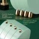 thumbnail image 4 of Biombo joyero plegable, estante para collares y pendientes, estante para presentación de joyas, verde claro, 4 of 5