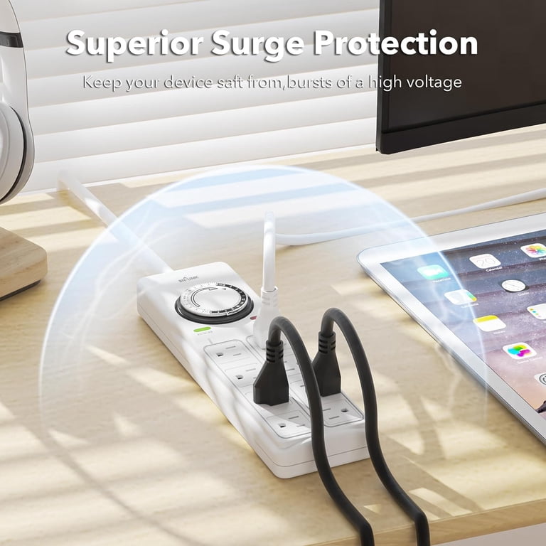 BN-LINK 8-Outlet Surge Protector with Mechanical Timer photo 5