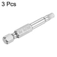 thumbnail image 3 of Uxcell 5/32" Magnetic Hex Head Screwdriver Bit, 1/4" Hex Shank 2" Length S2 Steel Power Tool, 3 Pack, 3 of 5
