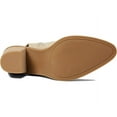 thumbnail image 3 of Lucky Brand Shyna Stucco Open Back Block Heel Almond Toe Leather Ankle Booties (Stucco, 7), 3 of 5
