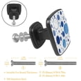 thumbnail image 2 of 4 Pcs Cabinet Handle Drawer Pulls Polka Dots Knobs with Screws Square Furniture Office Cabinet Knob Decoration, 2 of 5