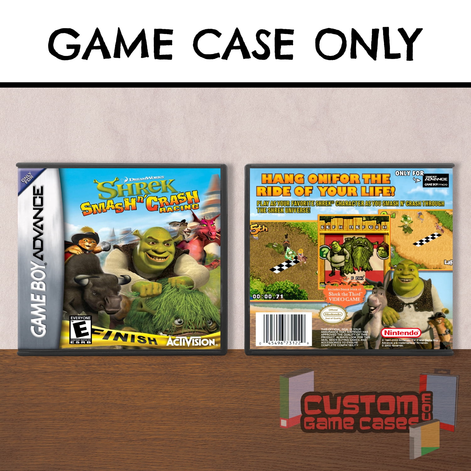 Shrek Smash n' Crash Racing - (GBA) Game Boy Advance - Game Case