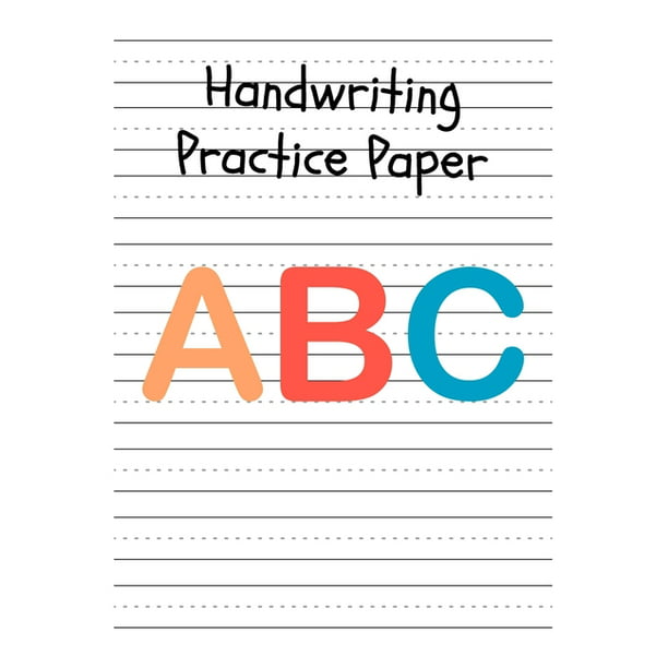Handwriting Practice Paper Perfect Writing Paper With Dotted Line For