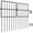 10 ft (L) × 13 in (H), 10 Pack, variant on 10 Packl Barrier Fences 1.5" Gap No Digging Garden Fence Panels Metals Black Deterrent For Dogs Rabbits Decorative Outdoor Landscape Patio Total 10 Ft(l)*13 In(h)