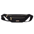 thumbnail image 1 of Women Pure Fanny Pack Oxford Cloth Messenger Chest Bag Phone Purses Coin Holder, 1 of 9