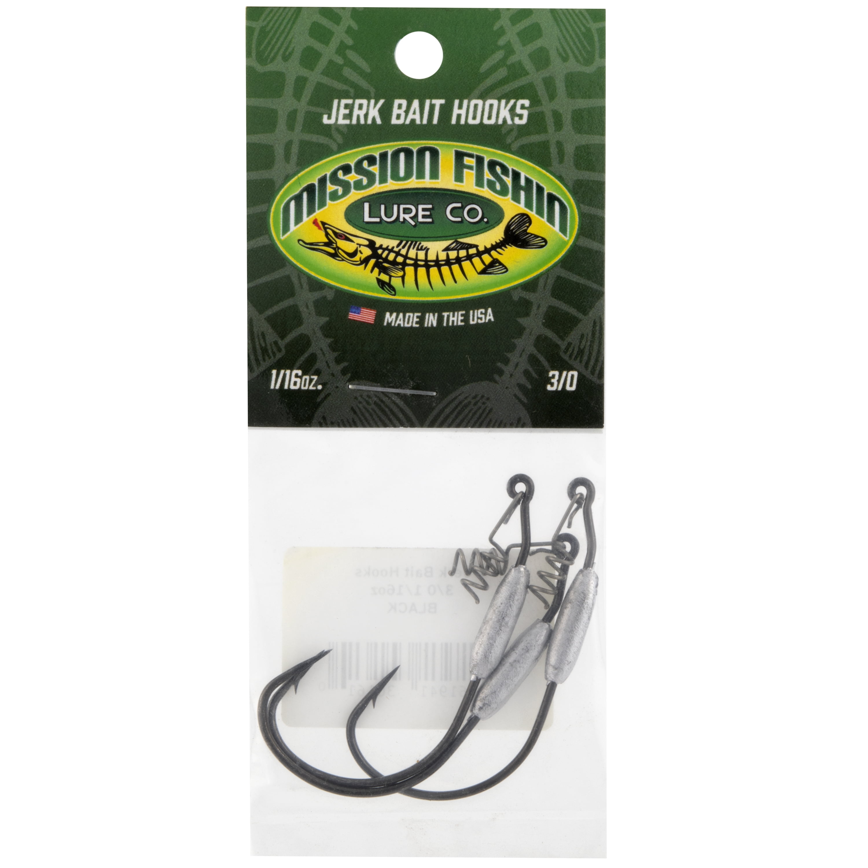 Mission Fishin Jerk Bait Hook 3/0 - 1/16 oz, #30161