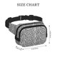 thumbnail image 4 of Fotbe Weave Geometric Cangurera Cuadrada con Estampado de Doble Capa, Bolsa de Cintura Ajustable Mini para Hombres y Mujeres, 4 of 9