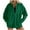 Green, variant on TFEOQRY Women's Hoodless Sweatshirts Solid Color Casual Sport Pullover with Pockets Long Sleeve Lapel Hoodless Sweatshirt Tops Blue