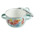 thumbnail image 5 of The Pioneer Woman Breezy Blossom Enamel on Steel 1.05-QT Mini Dutch Ovens, 2-Pack, 5 of 7