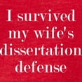 thumbnail image 3 of CafePress - I Survived My Wife's Disserta T Shirt - Mens Football Shirt, 3 of 4