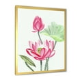 thumbnail image 2 of Designart 'Ancient Pink Lotus Flower' Traditional Framed Art Print, 2 of 4