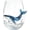 Artisanal Whale Glassware A2, variant on Artisanal Blue Ringed Octopus Glassware - 3D Ocean Octopus Drinking Glass