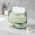 thumbnail image 2 of kkbbma Savings 3 Pack Desktop Tissue Box,Desktop Tissue Box Tissue Container Plastic Tissue Stand Tissue Box Spring Tissue Stand Napkin Container Visible Tissue Stand, 2 of 9