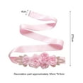 thumbnail image 5 of NUZYZ Wedding Belt Wear Resistant Fabric Rose Flower Wedding Dress Sash for Women, 5 of 8