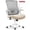 Plastic Base-Beige, variant on CELTOSS Ergonomic Office Chair, Wide Seat with Flip-Up Armrests, Lumbar Support, Adjustable Height, Comfy Home Task Computer Chair, Black