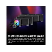 Thermaltake TH120 ARGB Sync V2 CPU Liquid Cooler/AlO Liquid Cooling/Fan 120mm*1/PWM 500~2000 RPM/Mirror Waterblock/MB ARGB Sync Control, CL-W360-PL12SW-A