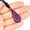 Amethyst, variant on MATROOY Geometry Crystal Gemstone Necklace Natural Stone Pendant Healing Rope Chain-Tiger Eye