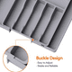 thumbnail image 5 of "Organizador Bandeja De Cubierto Extensible 8 Compartimientos Belug, Gris ", 5 of 5
