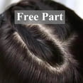 thumbnail image 3 of Real Human Hair Topper for Women 10-20" Long Curly Wavy Silk Top with PU Around Skin Base Hair Pieces Clip in Human Hair Toppers for Thicking Hair, 3 of 7