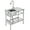 30", variant on Huisuilinss Stainless Steel Sink Free Standing Single Bowl Kitchen Sink With Workbench Utility Sink With Hot & Cold Hoses For Laundry Room Farmhouse Bathroom Restaurant Garage