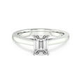 thumbnail image 3 of 1 Carat IGI Certified Emerald Shape Lab Grown Diamond Engagement Ring | 14K White Gold |Teagan Solitaire Diamond Ring | FG-VS1-VS2 Quality Friendly Diamonds, 3 of 4
