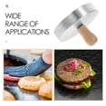 thumbnail image 7 of Stainless Steel Burger Press Round Shape Meat Pressing Tool With Wood Handle Bacon Grill Non-Stick Smooth Hamburger Press For Top Griddle Cooking, 7 of 7