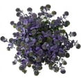 thumbnail image 2 of 6 Bundles Artificial Eucalyptus Flowers, Fake Artificial Greenery UV Resistant No Fade Faux Plastic Plants for Wedding Bridle Bouquet Outdoor Home Garden Kitchen Office Table Vase(Purple), 2 of 5