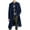 Dark Blue, variant on WREESH Fashion Winter Coat Men Casual Button Solid Long Sleeve Pockets Turn Down Collar Outwear Coat Red