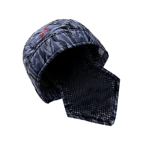 TELOLY Universal Welding Flame Retardant Wear Resistant Hat Cap Scarf Head Tool Cotton Caps Fits For Men/Women - Blue Color