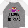 thumbnail image 4 of Inktastic I Love to Read Girls Long Sleeve Baby Bodysuit, 4 of 5