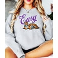 thumbnail image 2 of Easy Tiger Sweatshirt for Women, Teens & Kids Orange Tiger Everyday Sweater Gray Sweatshirt Adult X-Large, 2 of 3