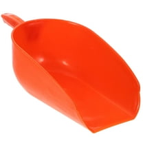 QIFULL Farm Animal Feed Scoop Shovel Orange Plastic 1Pack