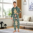thumbnail image 6 of FORMRS Onesies Pajama for Adults Unisex Hoodie Winter Jumpsuit One Piece Sleepwear, Sizes S-2XL, Brown Christmas Gingerbread, 6 of 7