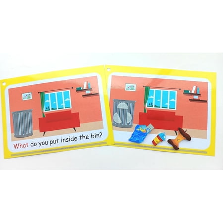 WHAT Questions (Intermediate Level)- Autism Learning Material/Speech Therapy Tool/Sensory Toys/Communication Builder/Language Development in Special Needs/Special Ed/Speech delay Non-Verbal