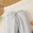 thumbnail image 4 of CAUYDY 0 3 6 9 12 Months Baby Boys Fall Winter Clothing 2T 3T 4T 5T Toddler Long Sleeved Sweatshirt Elastic Waist Pants 2Pcs Set Infant Photoshoot Outfits Grey for Sizes 12-18 Months, 4 of 7