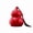 Red, variant on Elegant Ceramic Gourd Tea Jar with Color Glaze  Airtight Storage Container for Tea Leaves, Herbs, Pills, and Fragrance, 3.0 x 3.0 x 4.2 Inches