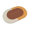 thumbnail image 1 of Bewildely Non Slip Bath Mat Quick Bath Drying Rugs Thick for Doorway Bathroom  Kits de decoración para fiestas Ovalado B 40x60cm, 1 of 6