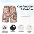 thumbnail image 5 of Daiia Rose Flowers Mens Swim Trunks Swim Shorts Quick Dry Swim Shorts with Mesh Lining Pockets-Small, 5 of 9