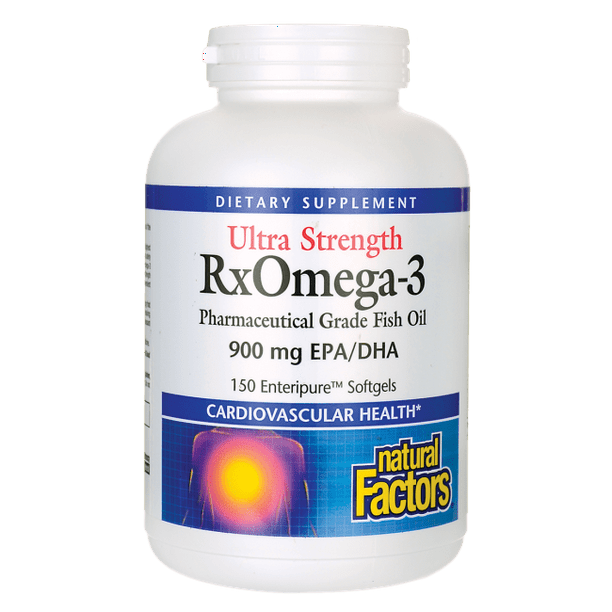 Natural Factors Ultra Strength Rxomega-3 Pharmaceutical Grade Fish Oil ...