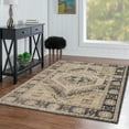 thumbnail image 2 of Linon Home DÃ©cor Great Zero Area Rug Collection, Ivory and Navy, 8' x 10', 2 of 6