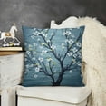 thumbnail image 2 of YINGXI Throw Pillow Cushion Cover, Branches Pale Japanese Spring Form, Decorative Square Accent Pillow Case,Blue 24x24in, 2 of 5