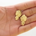 thumbnail image 2 of LoveBling 10K Yellow Gold Nugget Earrings (1.03" x 0.61"), 2 of 2