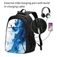 thumbnail image 2 of Easygdp Blue White Fluid Art Mochila para Laptop de Viaje con Puerto USB, Mochila para Laptop con Puerto de Carga USB para Mujeres y Hombres, 2 of 7