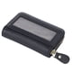 thumbnail image 1 of Tarjetero Monedero Compacto 10 Ranuras Cremallera Ventana Transparente Negro para Exteriores ANGGREK Otros, 1 of 8