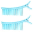 thumbnail image 3 of SHISUYAN 2pcs Multi Function Hairdressing Clips Salon Cutting Dying Styling Hair Clips Hair Layering Clip (Small Size Blue), 3 of 9