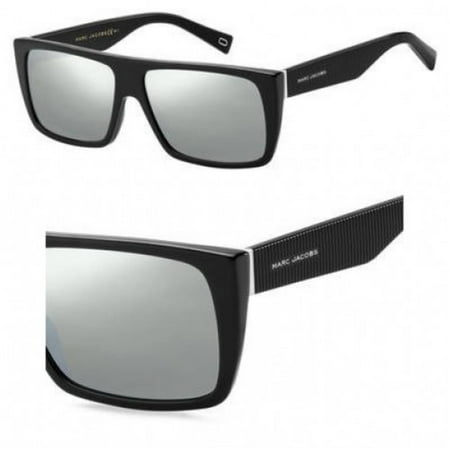 Marc Jacobs White Sunglasses - Sunglasses Marc Jacobs Icon 96 /S 0P5P Black White / T4 silver mirror lens