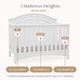 thumbnail image 6 of Delta Children Perry 6-in-1 Convertible Crib, Greenguard Gold Certified, Converts to Toddler Bed, Daybed, Sofa Bed & Full-Size Bed with/without Headboard, Fits Standard Crib Mattress, Bianca White, 6 of 14