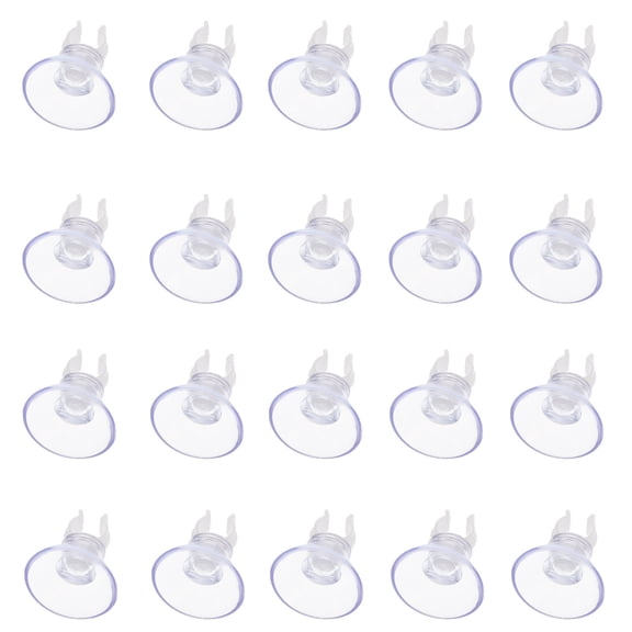 MERRYHAPY Compact Oxygen Hose Suction Cups Transparent Plastic for Easy Installation 20Pcs